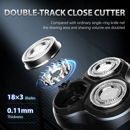 SEJOY Shaver Men USB Electric Shaver Powerful Beard Electric Razor Rechargeable WaterproofShaving Machine