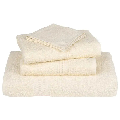 Set of 2 Cream Guest Towels – 30x50 cm 360 GSM – 100% Pure Cotton – Soft & Absorbent - UNITED KINGDOM