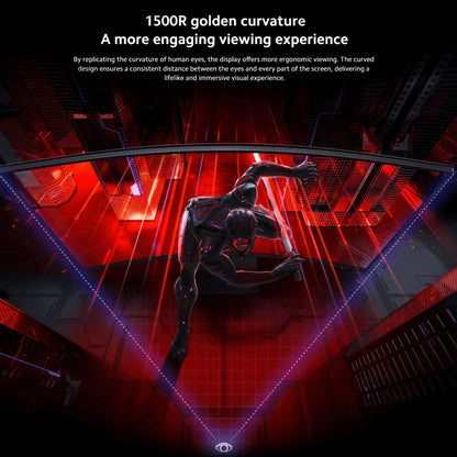 Xiaomi G34WQi 34" Ultrawide Curved Gaming Monitor | 180Hz, 1ms, 3440×1440 WQHD, 1500R, AMD FreeSync Premium — Black, UK Plug