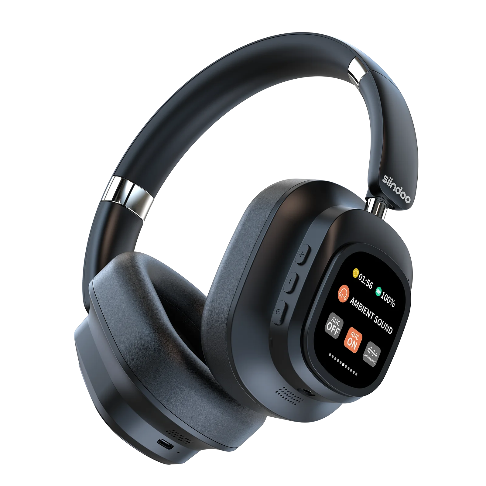 Siindoo JH-ANC930Plus Hybrid Wireless Headphone Active Noise Cancelling Headphones With Multi Magnetic Touch Control