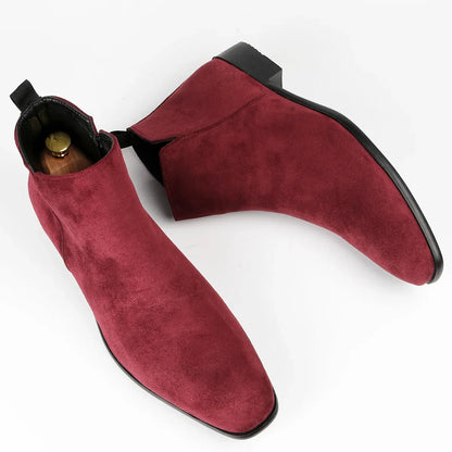 Men's Classic Chelsea Boots | Square Toe, Slip-On, British Style, Sizes EU 40-50 (US 7-17) — 10 Colours
