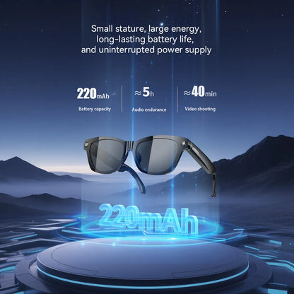 Blackview BV100 AI Smart Glasses | 8MP Camera, Bluetooth Calls, AI Translator & Voice Assistant — Sunglasses or Anti-Blue Light