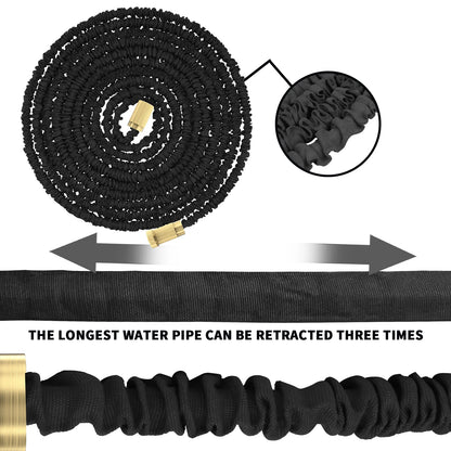 Expandable Garden Hose with 8-Function Adjustable Spray Gun – Lightweight Leak-Proof & Space-Saving