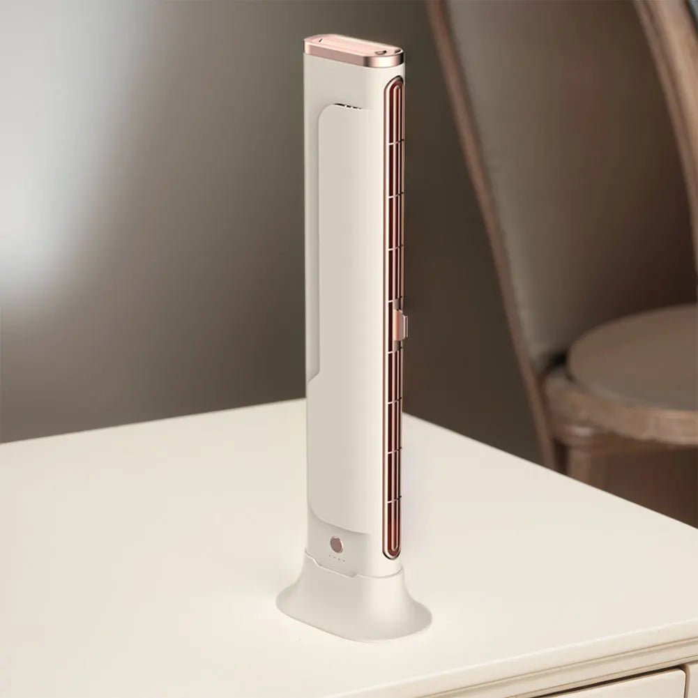 Space-Saving Air Condition Fan | Adjustable Vents Bladeless Tower Fan for Bedroom Home Office and Room | USB Powered