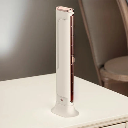 Space-Saving Air Condition Fan | Adjustable Vents Bladeless Tower Fan for Bedroom Home Office and Room | USB Powered