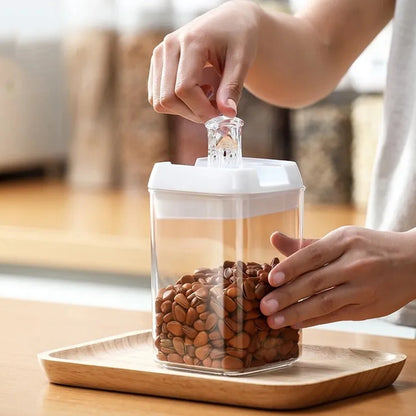 【Lifeideas】7Pcs Airtight Food Storage Containers with Clasp Lids Plastic Clear Jars with Easy Lock Lid Kitchen Pantry Organize