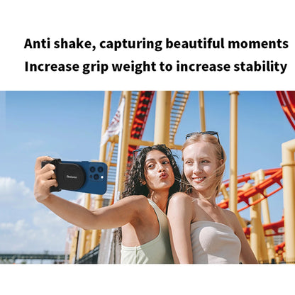 Magnetic Selfie Phone Tripod Mount with Bluetooth Detachable Remote – Anti-Shake Tripod Grip Holder & Camera Handle for iPhone & Android | TikTok Video & Vlogging Stabiliser