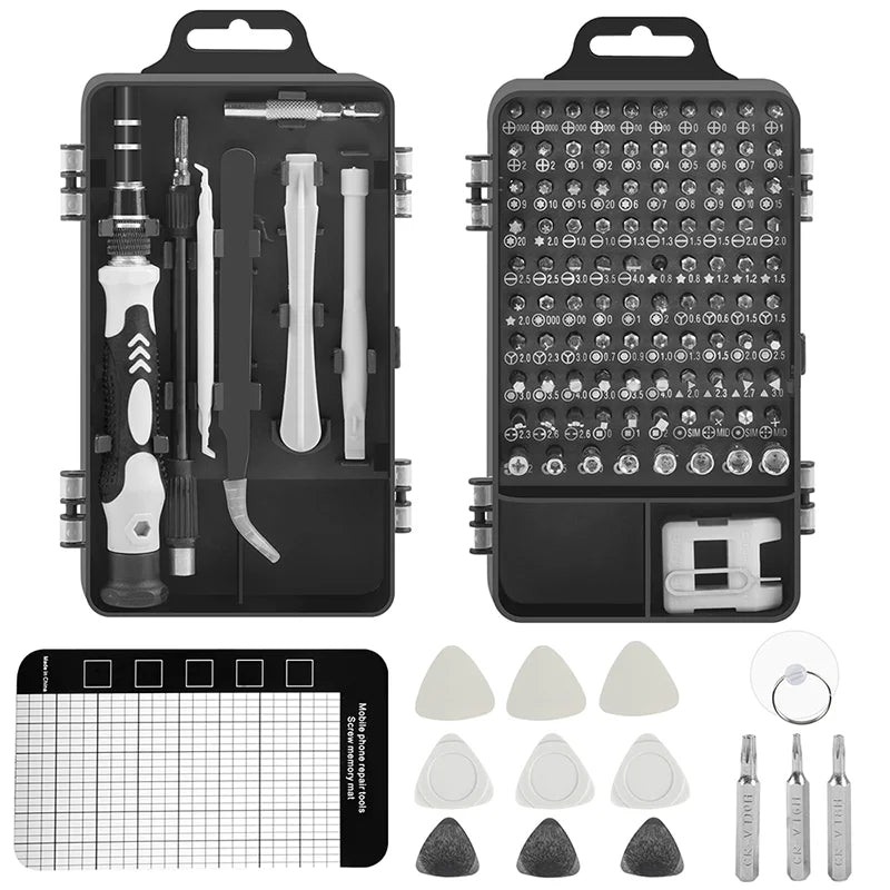122-in-1 Precision Screwdriver Set | Magnetic Bits Phillips Torx Nut Drivers | Chrome Vanadium Steel | Electronic