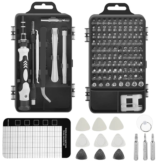 122-in-1 Precision Screwdriver Set | Magnetic Bits Phillips Torx Nut Drivers | Chrome Vanadium Steel | Electronic