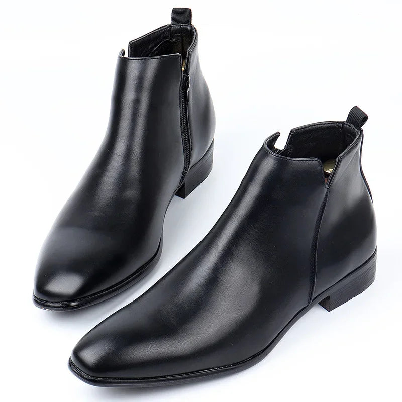 Men's Classic Chelsea Boots | Square Toe, Slip-On, British Style, Sizes EU 40-50 (US 7-17) — 10 Colours