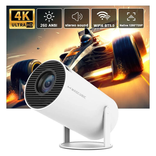 Magcubic Projector HY300 Pro 4K Android 11 Dual Wifi6 260ANSI Allwinner H713 BT5.0 1080P 1280*720P Home Cinema Outdoor