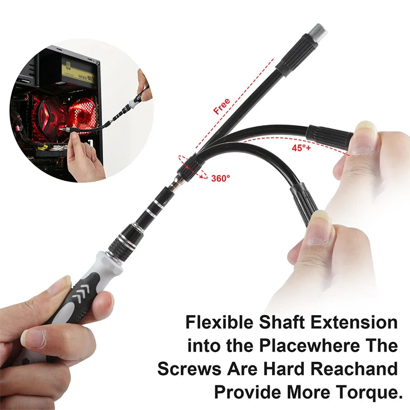 122-in-1 Precision Screwdriver Set | Magnetic Bits Phillips Torx Nut Drivers | Chrome Vanadium Steel | Electronic
