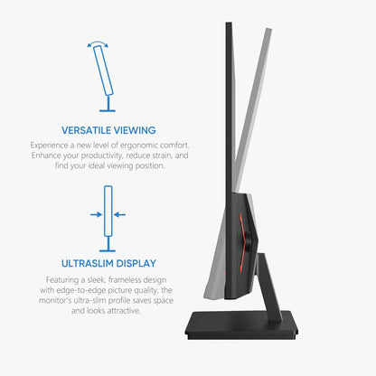 Arzopa M1RC 27" QHD 180Hz Fast IPS Gaming Monitor | 2560x1440, 1ms, G-Sync & FreeSync, HDMI 2.0, DP 1.4, Type-C