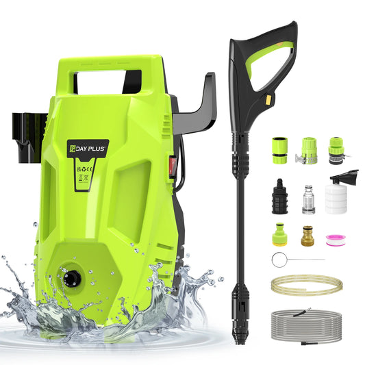2050PSI Electric High Pressure Washer, 1.6GPM 2300W Washer with 1-180° Adjustable Nozzle and Detergent Tank for Cleaning Car