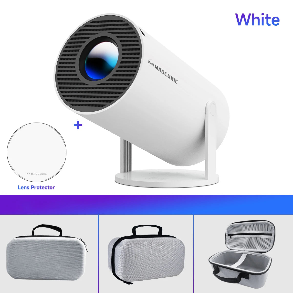Magcubic Projector HY300 Pro 4K Android 11 Dual Wifi6 260ANSI Allwinner H713 BT5.0 1080P 1280*720P Home Cinema Outdoor