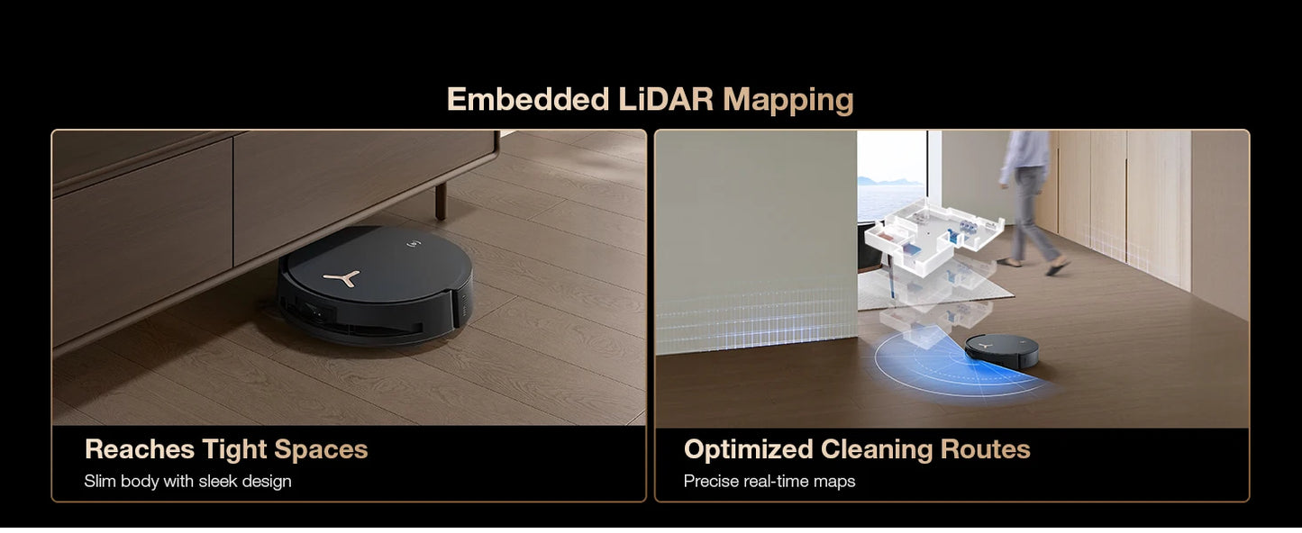 ECOVACS DEEBOT X8 PRO OMNI Robot Vacuum & Mop | 18,000Pa Suction, Self-Washing Mop, AI Navigation, 12-in-1 OMNI Station — Black