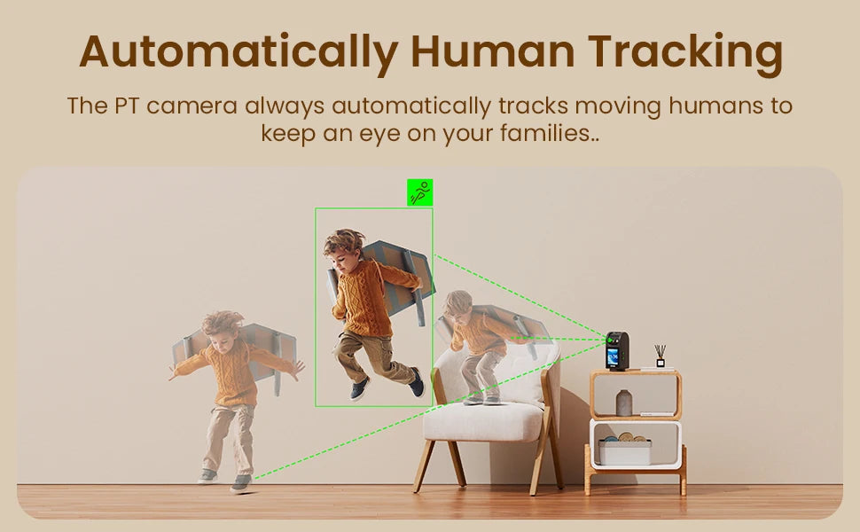 ZOSI C520M 4MP Indoor Smart Security Camera with 2.8’’ HD Screen Two-Way Video Calling 360° Pan Tilt AI Motion