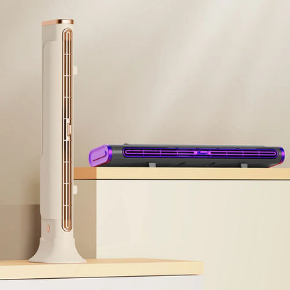 Space-Saving Air Condition Fan | Adjustable Vents Bladeless Tower Fan for Bedroom Home Office and Room | USB Powered
