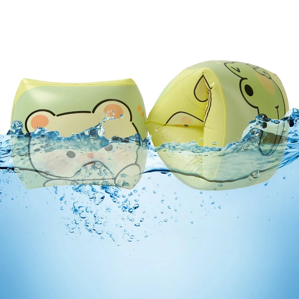 Cute Arm Floaties – Inflatable Swim Floater Sleeves for Kids Toddlers & Adults – PVC Swimming Arm Float Rings for Safe