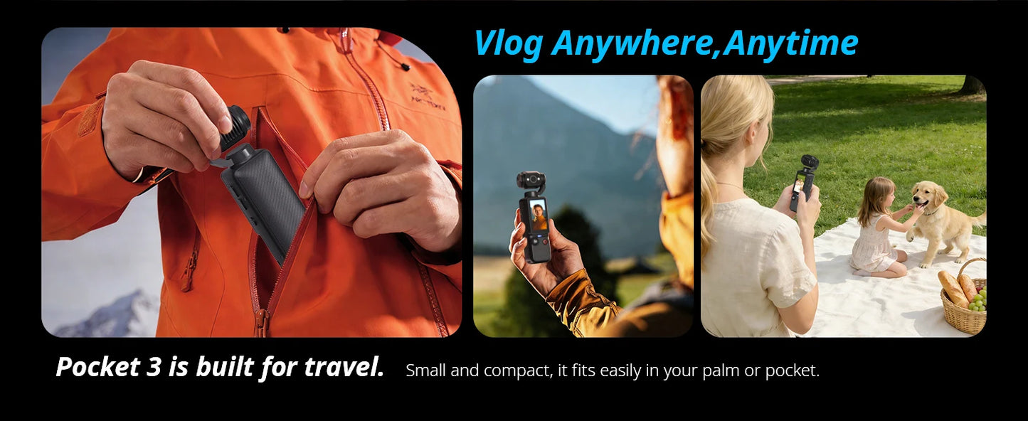 4K Portable Vlog Camera | 180° Rotatable Lens, 1.9" HD Screen, Built-in Fill Light & 2000mAh Battery — Black / White