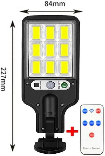 Solar Lights Outdoor, 6000 Lumens 4pack 108COB LED Solar Powered Motion Sensor Wall Lamp - IP65 Waterproof with Remote Control, Durable Security Light for Outside Wall, Garden, Yard, Porch (4Pack)