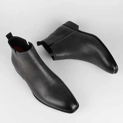 Men's Classic Chelsea Boots | Square Toe, Slip-On, British Style, Sizes EU 40-50 (US 7-17) — 10 Colours