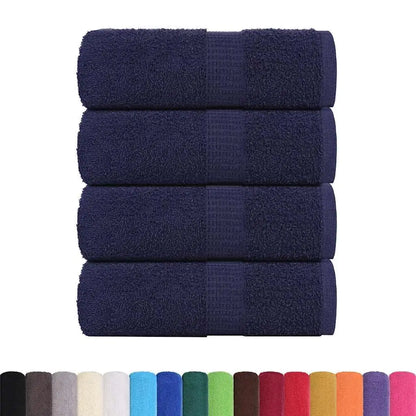 Soap Towels – Set of 4 – Navy Blue – 30x30 cm – 360 GSM – 100% Cotton - UNITED KINGDOM