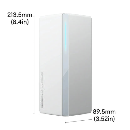 Xiaomi AX3000 NE WiFi 6 Mesh Router System | Dual-Band 3000Mbps, NFC, IPTV, App Control — White