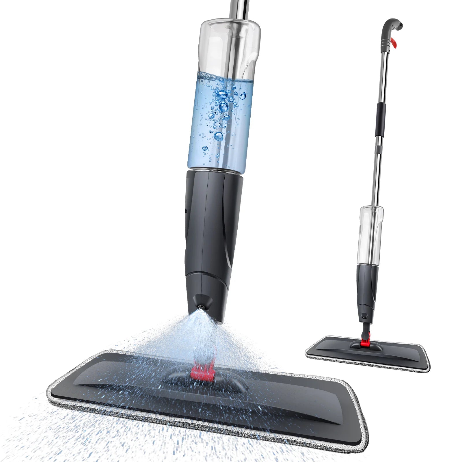 Spray Mop,Microfiber Spray Mop for Floor Cleaning Wet Dry, 360 Degree Spin Dust Home Kitchen Hardwood Floor Flat Mops with 700ML