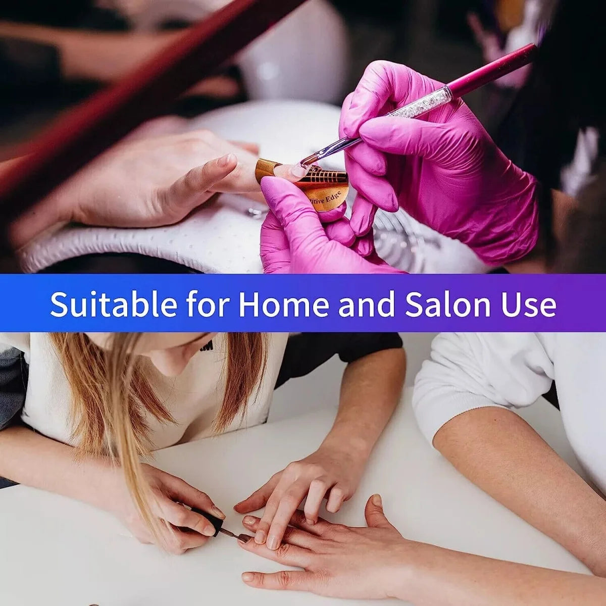 450W Professional LED UV Nail Lamp - Motion Sensor Fast Gel Polish Dryer for UK Salons & Home Use