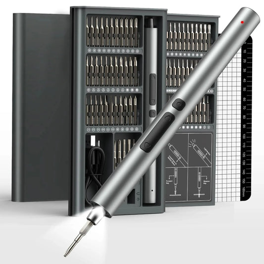 75 in 1 Precision Electric Screwdriver Set with 71 Magnetic Phillips Torx Bits 3 LED Lights Multifunctional Power
