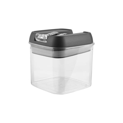【Lifeideas】7Pcs Airtight Food Storage Containers with Clasp Lids Plastic Clear Jars with Easy Lock Lid Kitchen Pantry Organize
