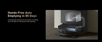 ECOVACS DEEBOT X8 PRO OMNI Robot Vacuum & Mop | 18,000Pa Suction, Self-Washing Mop, AI Navigation, 12-in-1 OMNI Station — Black
