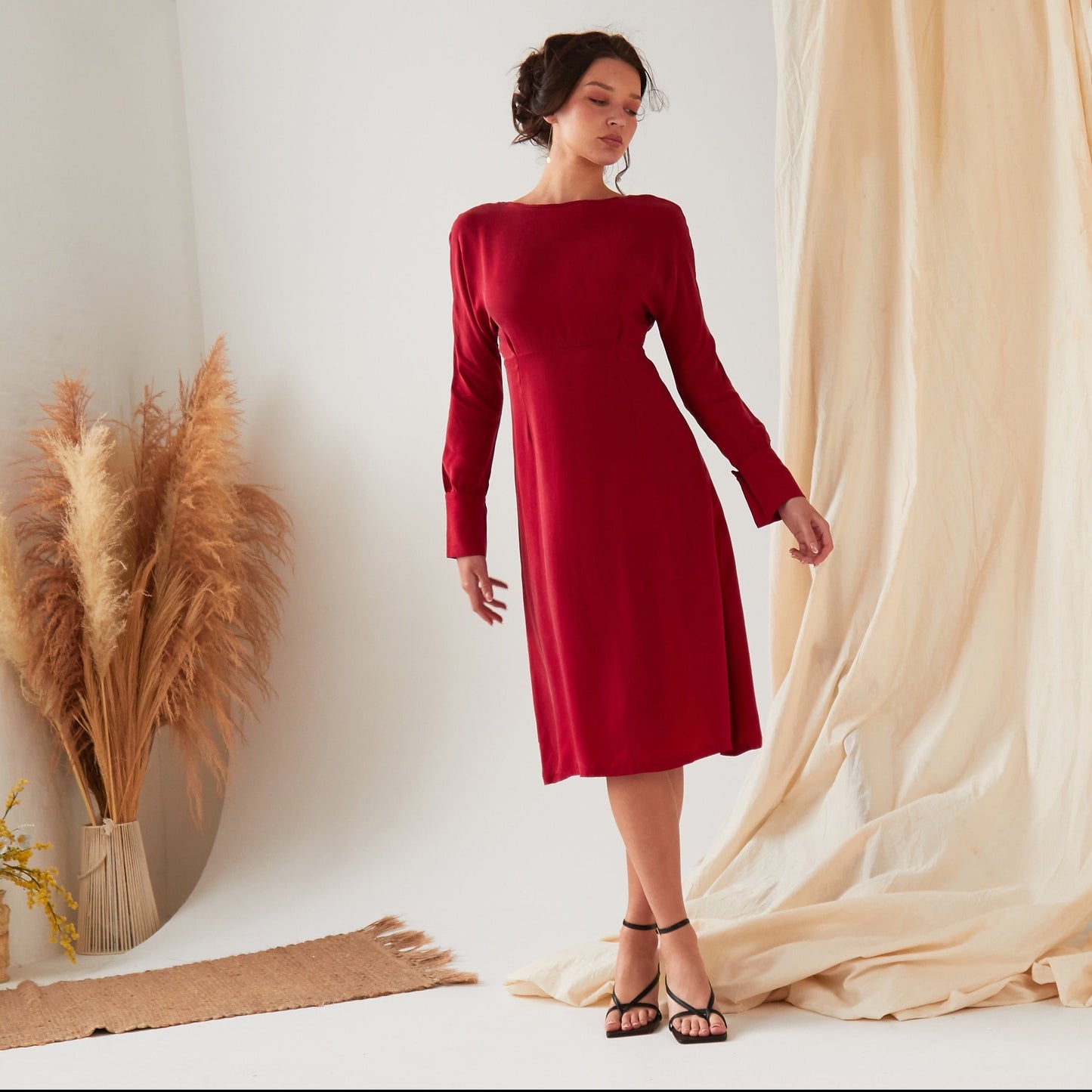 Long Sleeve Midi Dress