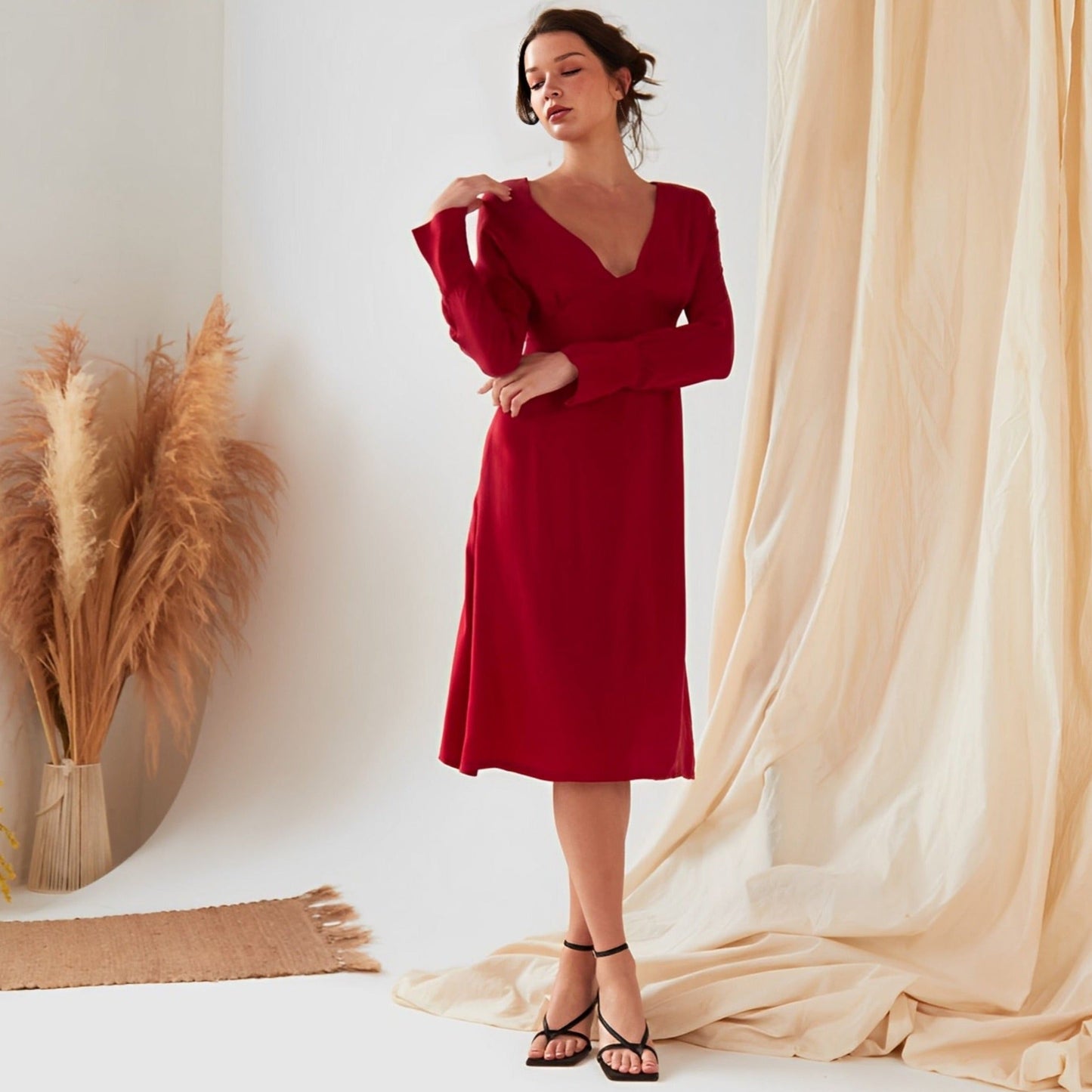 Long Sleeve Midi Dress