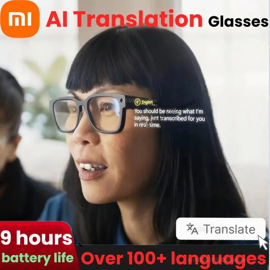 Xiaomi 4K HD AI Smart Glasses Camera - Wearable Mini Camera with Bluetooth Call & Voice Assistant | UK