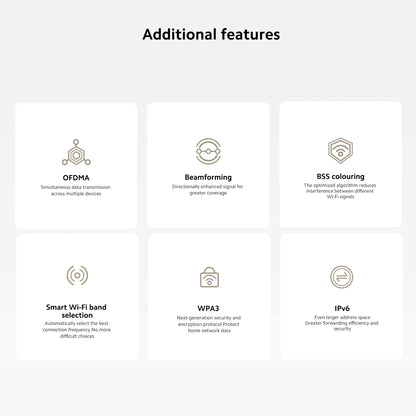 Xiaomi AX3000 NE WiFi 6 Mesh Router System | Dual-Band 3000Mbps, NFC, IPTV, App Control — White