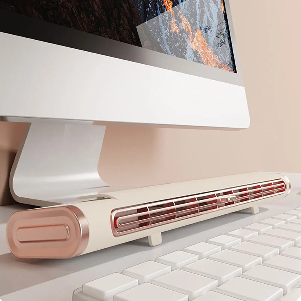 Space-Saving Air Condition Fan | Adjustable Vents Bladeless Tower Fan for Bedroom Home Office and Room | USB Powered