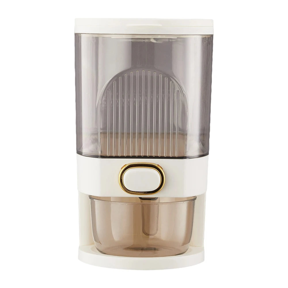 Airtight Rice Dispenser with Press Dispense | Transparent Storage Container, Pest Protection & Date Indicator — 5kg or 10kg