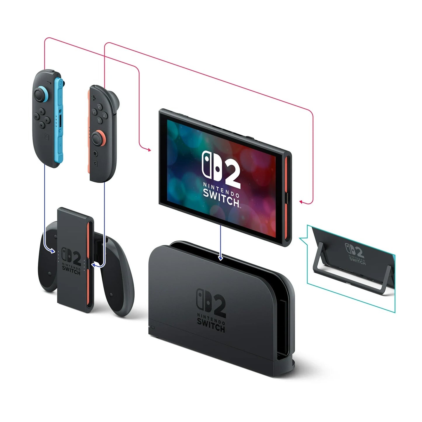 Nintendo Switch 2 Console | UK Version, 8" LCD, 1080p, Magnetic Joy-Con — Standard, Bundle & Console Only