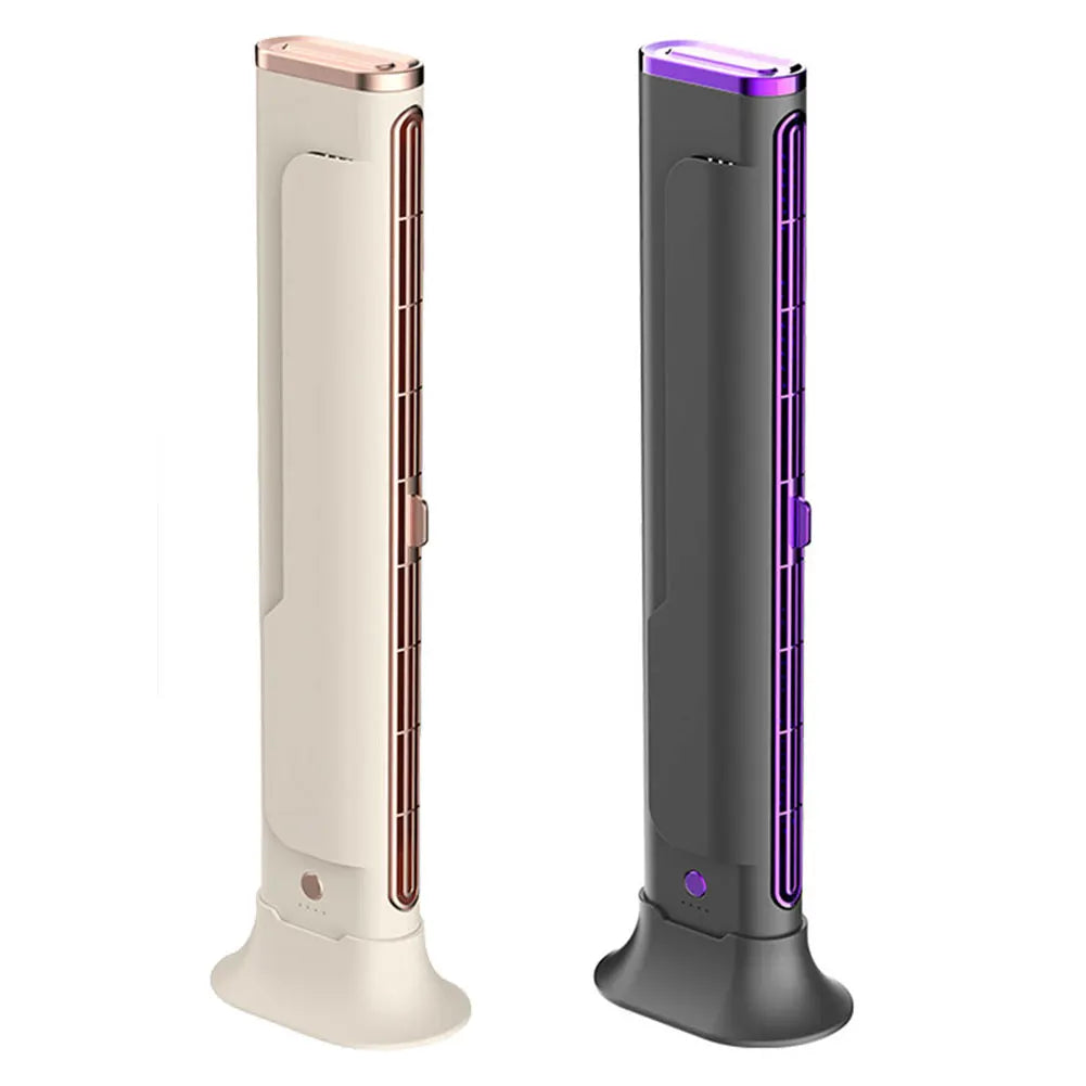 Space-Saving Air Condition Fan | Adjustable Vents Bladeless Tower Fan for Bedroom Home Office and Room | USB Powered