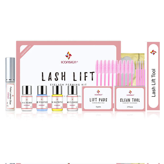 Lash Lift Kit | 6–8 Week Curl, Complete 10-Piece Set with Eye Pads & Brushes — Salon & Home Use