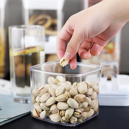 【Lifeideas】7Pcs Airtight Food Storage Containers with Clasp Lids Plastic Clear Jars with Easy Lock Lid Kitchen Pantry Organize