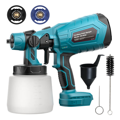 1000ML Cordless Paint Sprayer – Compatible with Makita BL1830 BL1840 BL1850 BL1860 Batteries – Adjustable Flow & 3 Spray Patterns