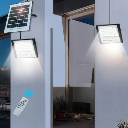 144LED Solar Light High bright 2 Head Flood Light Waterproof IP67 Outdoor Garden Wall Light With Aluminum Solar Panel For Garden