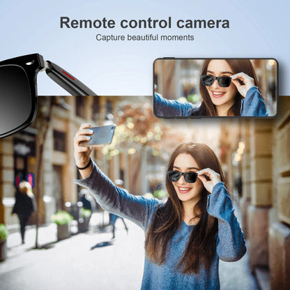 Blackview Bluetooth Smart Glasses - IPX4 Waterproof Audio Sunglasses with Built-in Speakers & Mic for UK Tech Enthusiasts