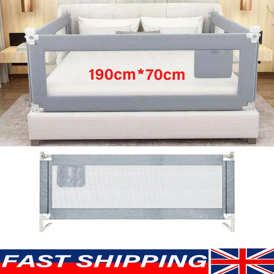 190cm Bed Safety Guard – Toddler Bed Rail – Safety Protection Barrier for Single Bed - 190x70cm / UNITED KINGDOM