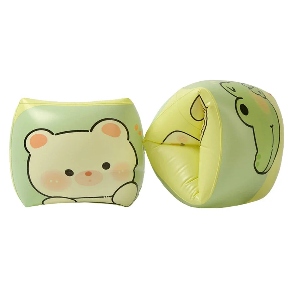 Cute Arm Floaties – Inflatable Swim Floater Sleeves for Kids Toddlers & Adults – PVC Swimming Arm Float Rings for Safe
