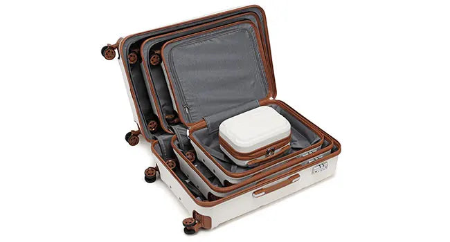 KONO Fashion Luggage Set – Lightweight ABS Hard Shell Suitcases with TSA Lock & 4 Spinner Wheels | 2/3/4/6 Piece Set | UK