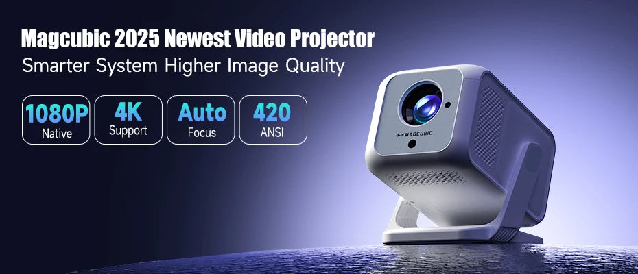 Magcubic Projector HY300 Pro 4K Android 11 Dual Wifi6 260ANSI Allwinner H713 BT5.0 1080P 1280*720P Home Cinema Outdoor